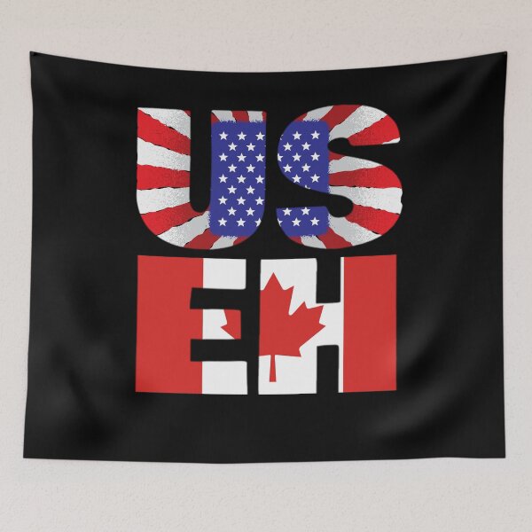 Item preview, USEH Tshirt US EH Shirt American Flag Canadian Flag designed and sold by DSWShirts.