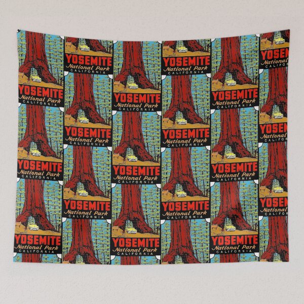 Item preview, Yosemite National Park California Vintage Travel Decal designed and sold by hilda74.