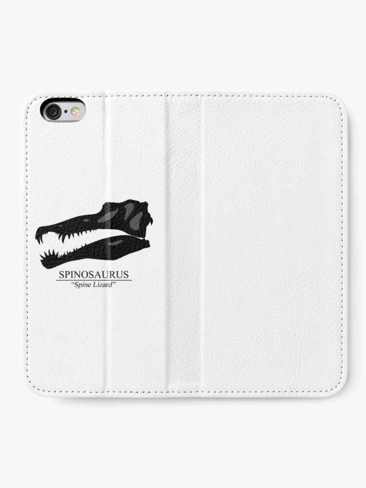 Alternate view of Spinosaurus Skull iPhone Wallet