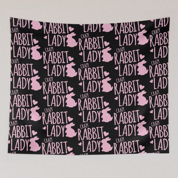 Item preview, Crazy Rabbit (bunny) lady in pink designed and sold by jazzydevil.
