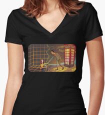 Let's Go - Abed & Annie Women's Fitted V-Neck T-Shirt