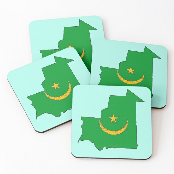 Item preview, Mauritania Map With Mauritanian Flag designed and sold by Havocgirl.