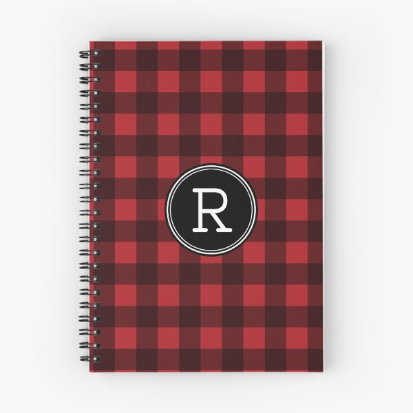 Item preview, Monogram Letter R with buffalo plaid designed and sold by Amy Marsh.