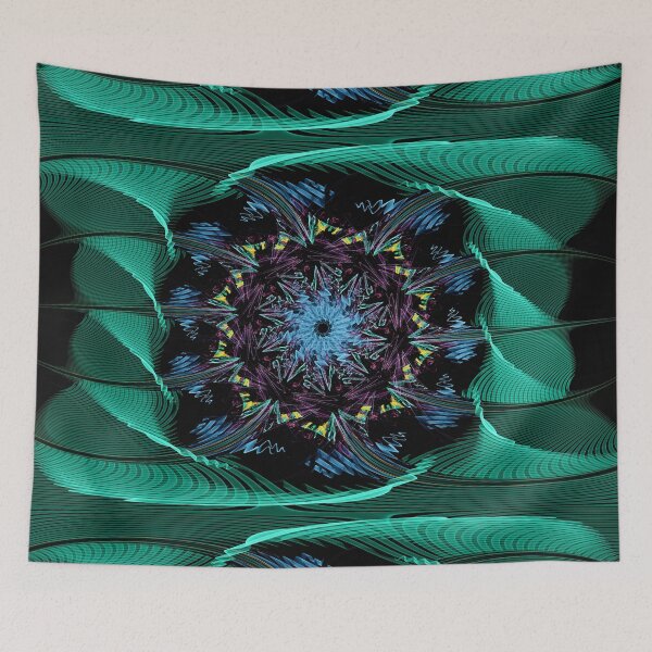 Item preview, DA FS Tower Of Thoughts In Waves Mandala ONFXW© designed and sold by OmarHernandez.