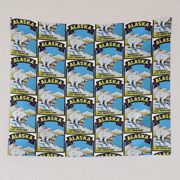 Item preview, Alaska AK State Vintage Travel Decal designed and sold by hilda74.
