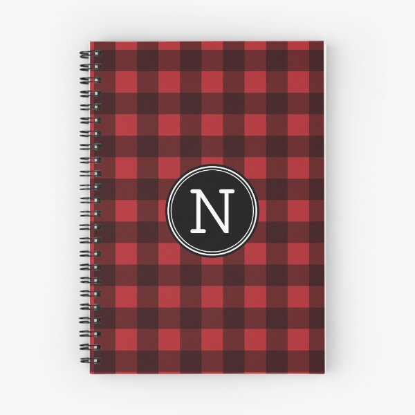 Item preview, Monogram Letter N with buffalo plaid designed and sold by Amy Marsh.