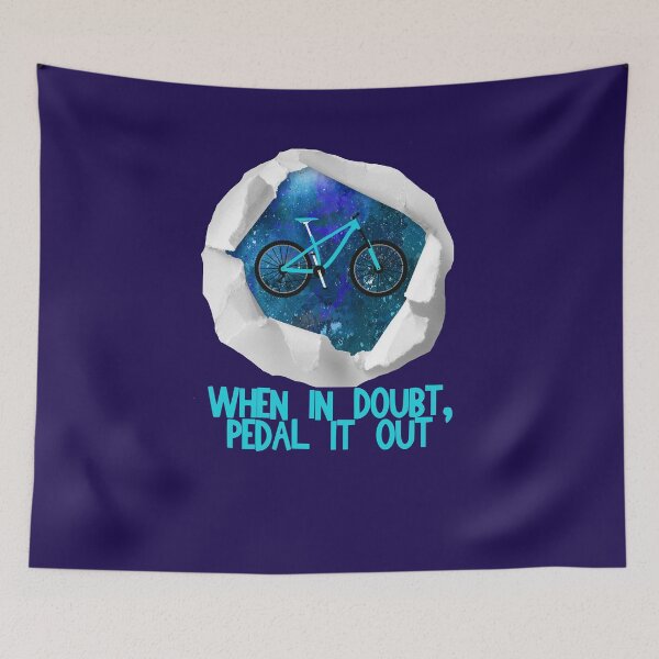 Item preview, When In Doubt Motivational Galaxy Bicycle designed and sold by nerdchild.