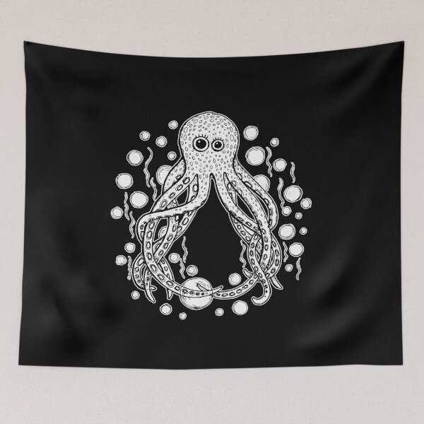 Item preview, Octopus Bubble Wrap in the Dark designed and sold by Art by Sylph.