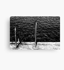 Into the Black Canvas Print