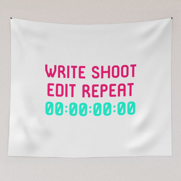 Item preview, Write Shoot Edit Video Editing Funny Quote designed and sold by at85productions.