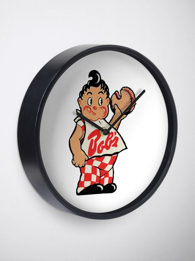Alternate view of Bob's Big Boy Hamburgers Vintage Decal Clock