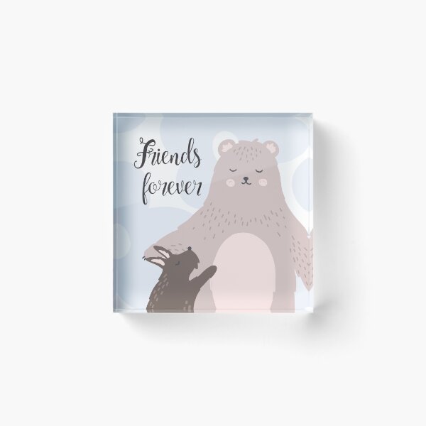 Item preview, Friends forever, dog and bear designed and sold by FinnBear.