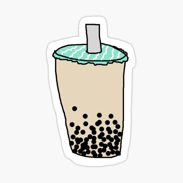 biancas bubble tea Sticker