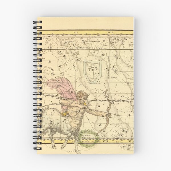 Item preview, Vintage Sagittarius Constellation Map (1822) designed and sold by BravuraMedia.
