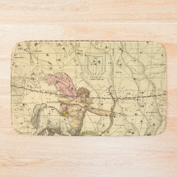 Item preview, Vintage Sagittarius Constellation Map (1822) designed and sold by BravuraMedia.