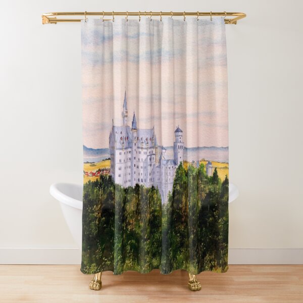 Neuschwanstein Castle Bavaria Germany Shower Curtain