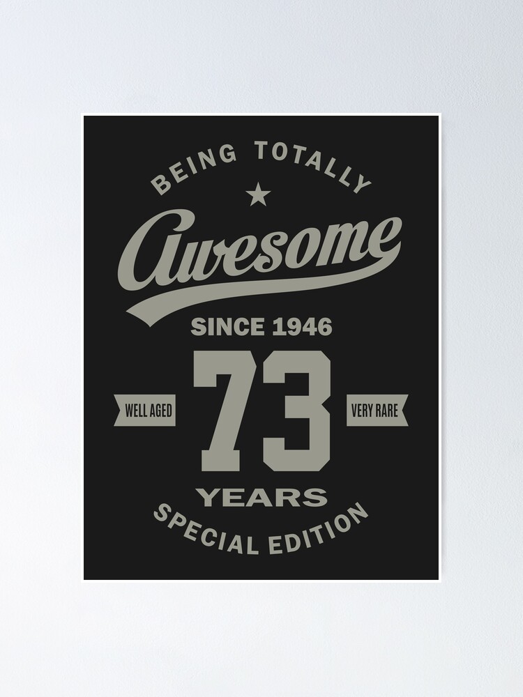 73rd Birthday T-Shirt Gift Vintage 1946 Design 73rd Birthday T-Shirt Gift Vintage 1946 Design