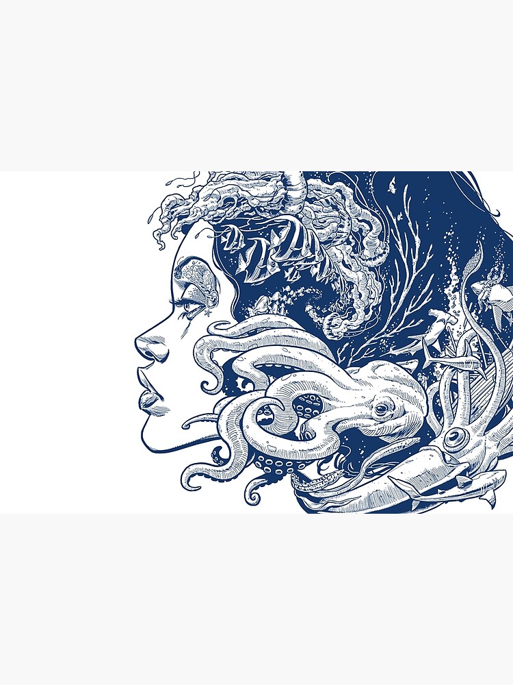 Poseidon's Mistress Blue Alternate by krisvahl