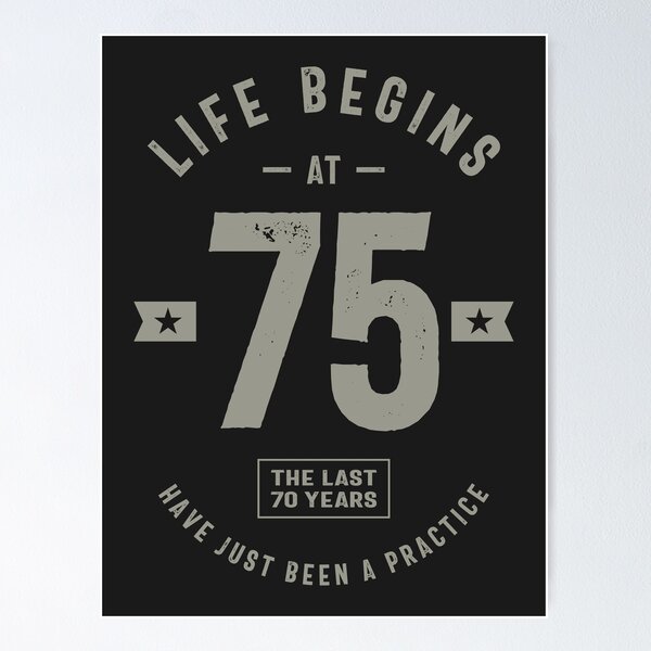 Item preview, 75 Years Old Birthday Gift designed and sold by cidolopez.