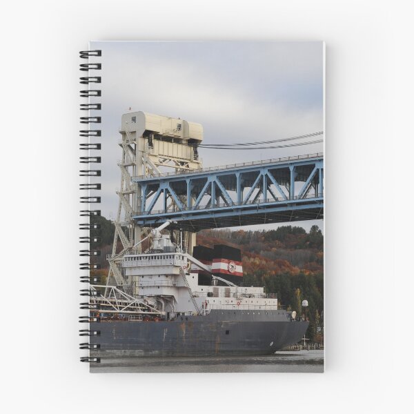 Item preview, Algoma Compass under the Portage Lake Lift Bridge  designed and sold by jacobluikart.