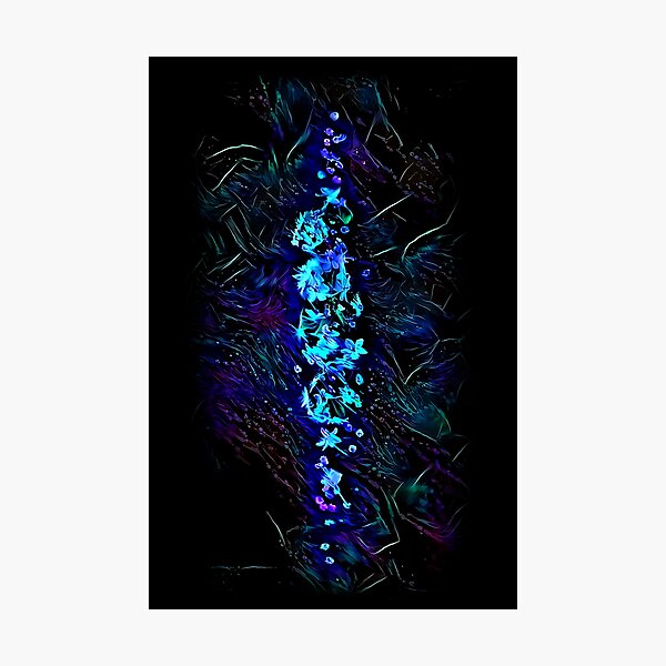 Fall of the Blacklight Blossoms Photographic Print