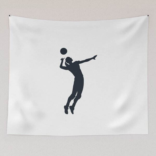 Item preview, Female Volleyball Spiker Silhouette designed and sold by MasterArtsman.