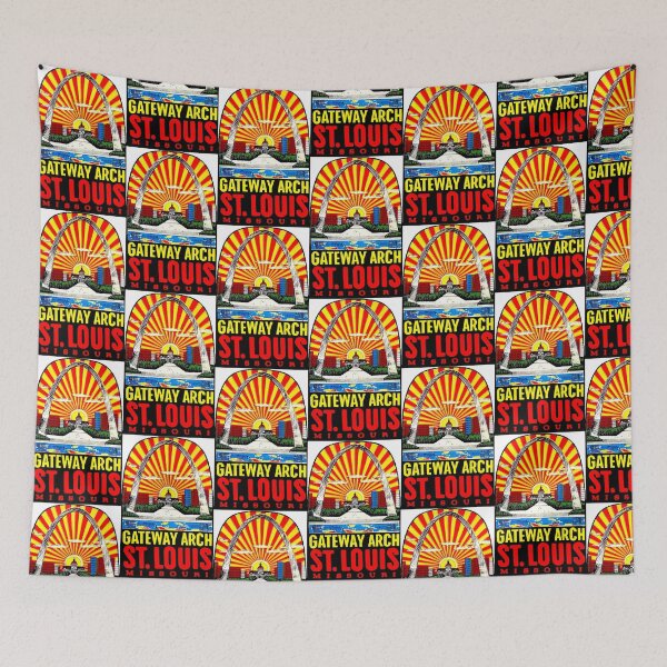 Item preview, Gateway Arch St Louis Vintage Travel Decal designed and sold by hilda74.
