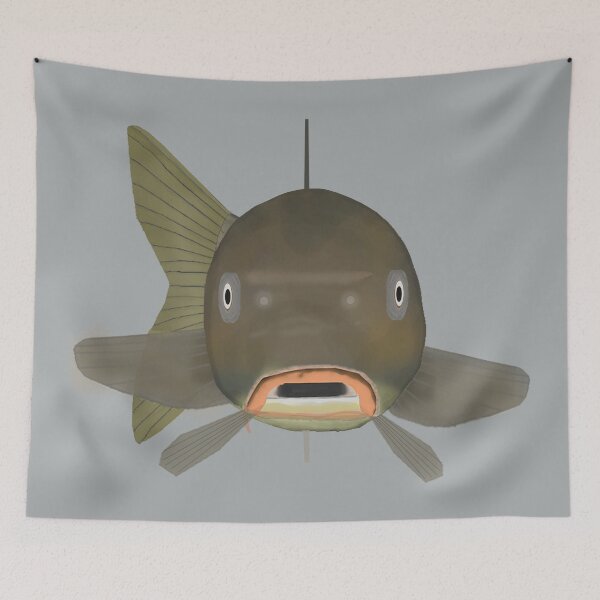 Item preview, Common Carp - Fish Head designed and sold by fishfolkart.
