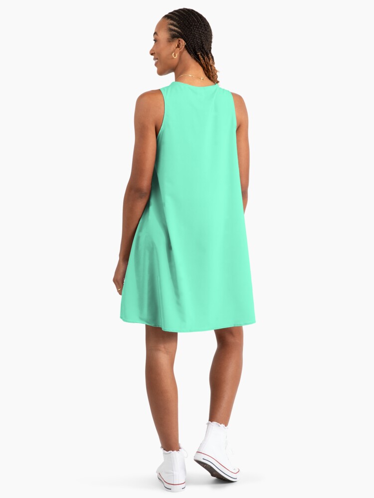 PLAIN AQUAMARINE -100 TURQUOISE AND AQUA AND CYAN SHADES ON OZCUSHIONS ON  ALL PRODUCTS" A-Line Dress for Sale by ozcushions | Redbubble