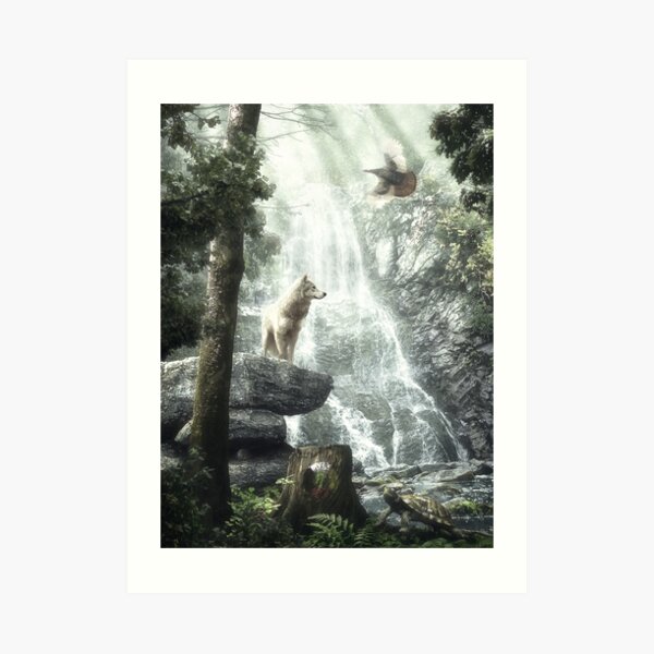 Three Friends, Three Clans Art Print