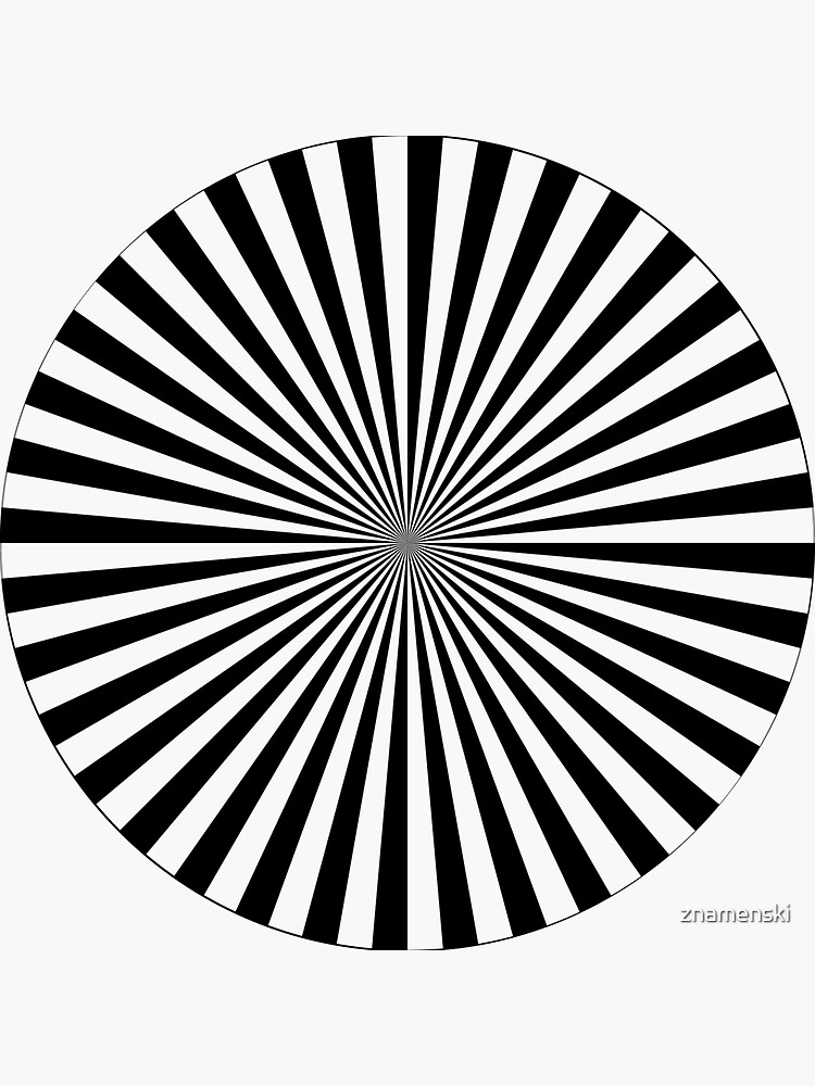 #Sunburst, #illustration, #psychedelic, #art, design, abstract, pinwheel, groovy, pattern, vector by znamenski