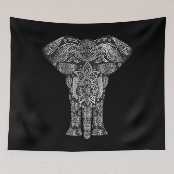 Item preview, Elephant Black and White Tattoo designed and sold by tpixx.