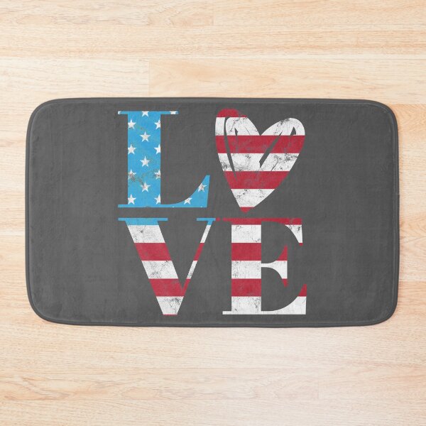 Item preview, Love - American Flag - Patriotic July 4th graphic designed and sold by bkfdesigns.