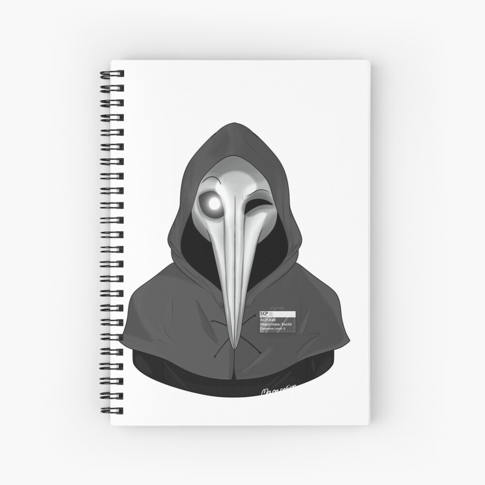 Plague Doctor Wink Spiral Notebook By Manapotionn Redbubble