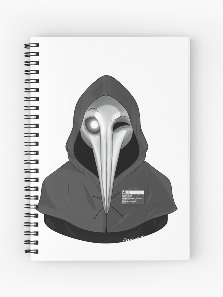 Plague Doctor Wink Spiral Notebook By Manapotionn Redbubble