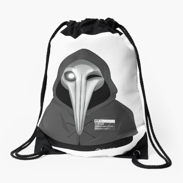 Plague Doctor Wink Drawstring Bag By Manapotionn Redbubble