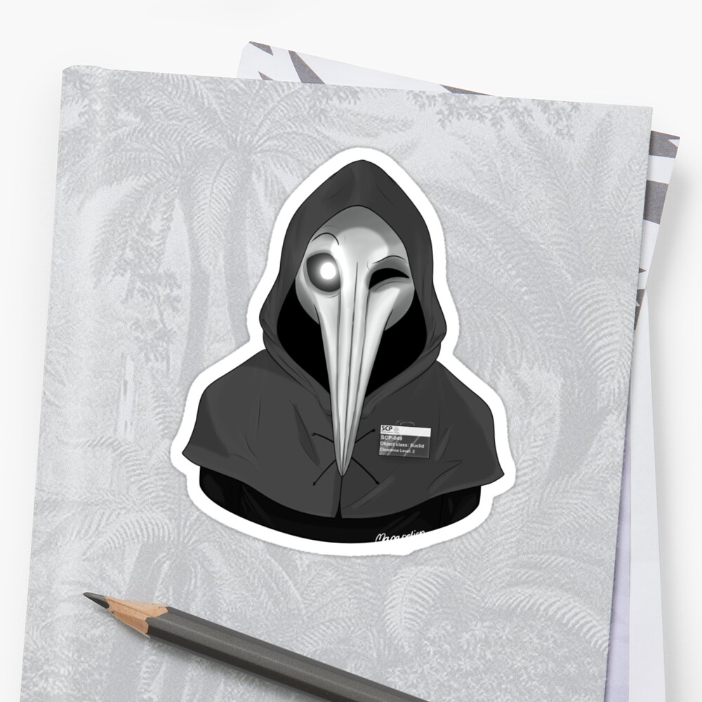 Plague Doctor Wink Sticker By Manapotionn Redbubble