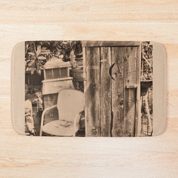 Item preview, "AN OUTHOUSE AND THE NEXT IN LINE," Photo, for prints and products designed and sold by Bob Hall©.