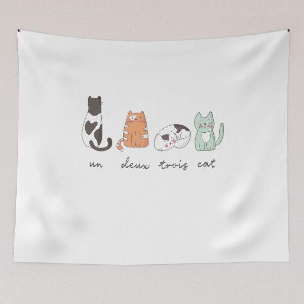 Aperçu de l'œuvre Drôle de chats français mignons créée et vendue par bullshirter.