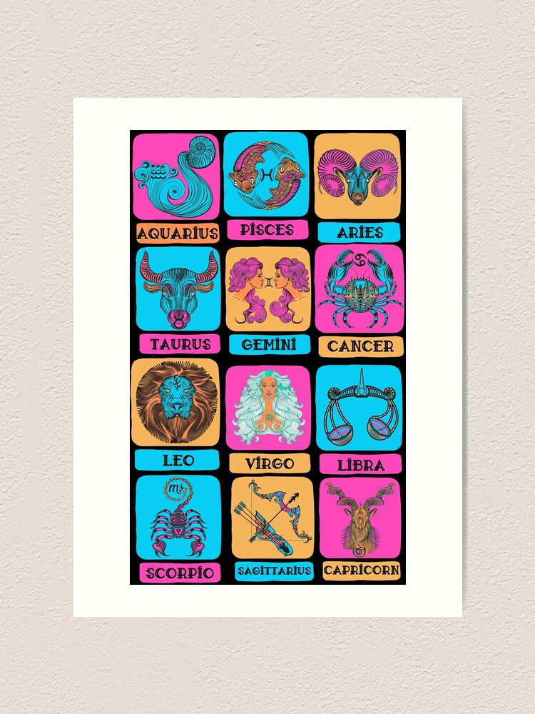 Alternative Wall Art Gift Home Decor Scorpio Astrology Horoscope Gothic Star Sign Birth Sign Poster Print
