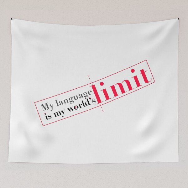 Item preview, My languaje limit is my world´s limit designed and sold by Emi Yañez.