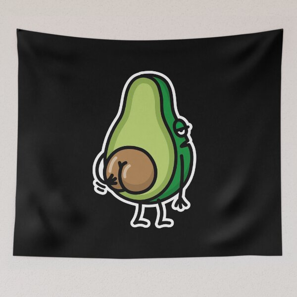 Item preview, Funny avocado butt scratching ass gift idea designed and sold by LaundryFactory.