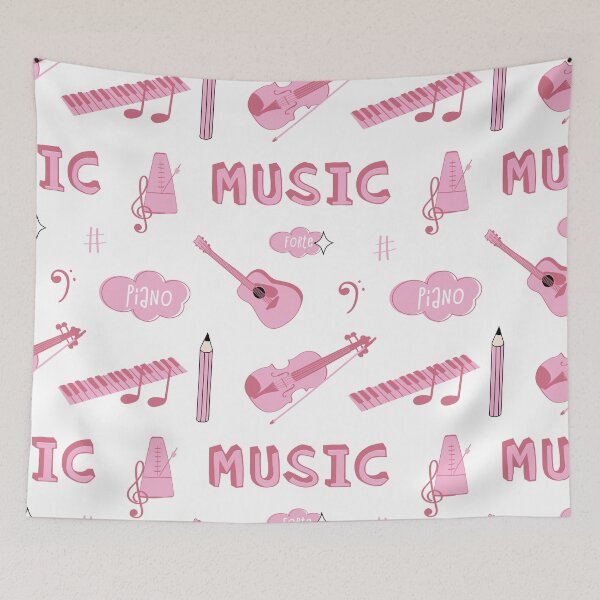 Item preview, Pink Music School Subject Sticker Pack designed and sold by The-Goods.