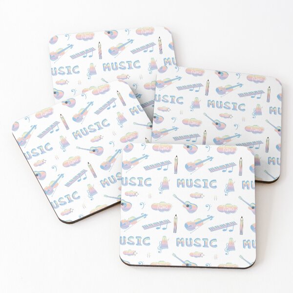 Item preview, Pastel Rainbow Music School Subject Sticker Pack designed and sold by The-Goods.