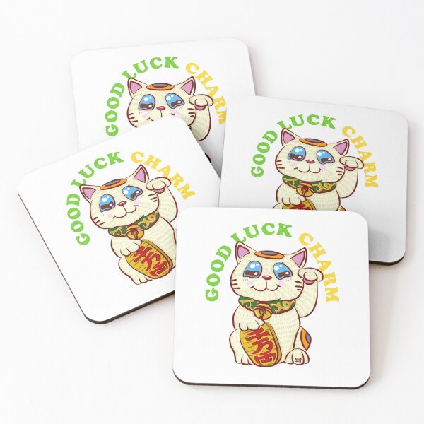 Item preview, GOOD LUCK CHARM CAT Sticker designed and sold by aydapadi.