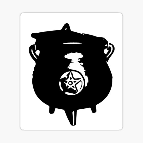 witch cauldron Sticker