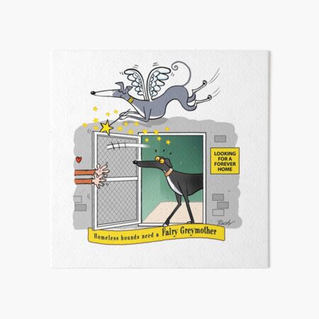 Aperçu de l'œuvre The Fairy Greymother et le chenil (50% des profits vont au Greyhound Trust) créée et vendue par RichSkipworth.