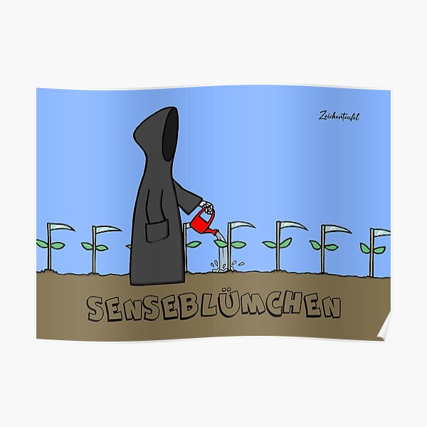 Zeichenteufel - Senseblümchen Poster