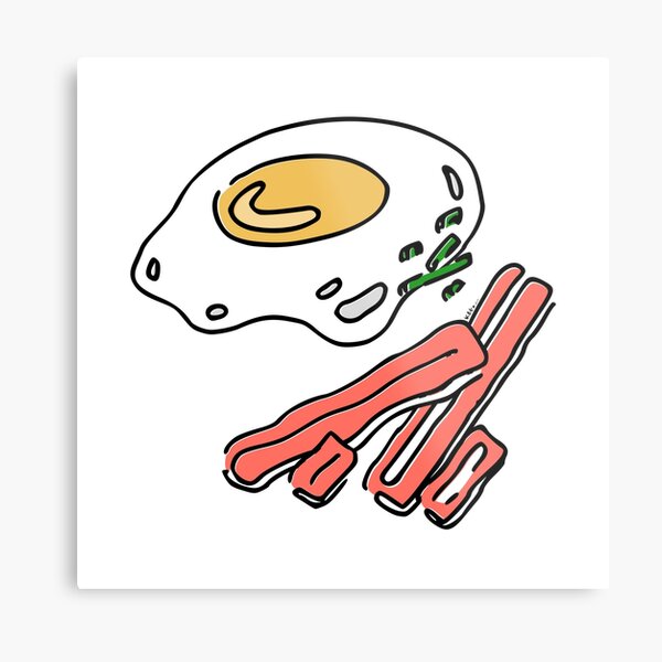 Eggs & Bacon Metal Print