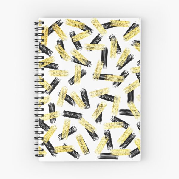 Item preview, Elegant Black and Gold Brushstroke Pattern designed and sold by Blkstrawberry.